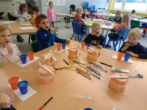 photo d'un atelier bucco dentaire enfant