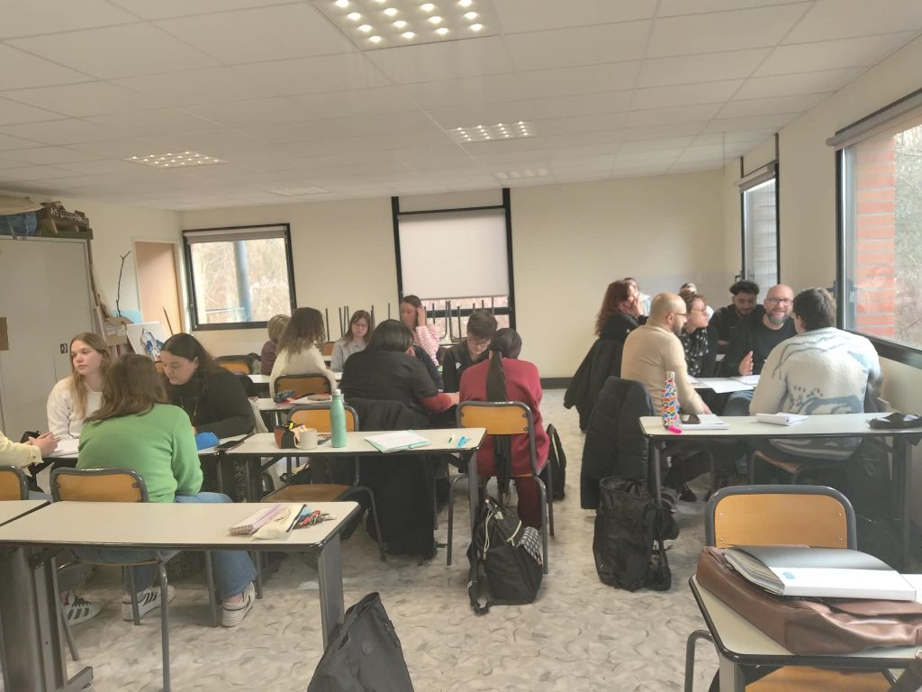 etudiant en salle de cours